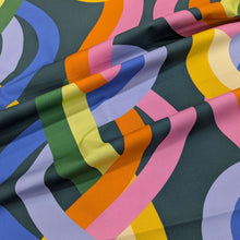 Load image into Gallery viewer, Flat drape of Groove, Multi 100% Cotton for sale at Minerva&#39;s Bower