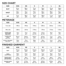Load image into Gallery viewer, Size Chart of Tessuti Patterns Hilary Top Paper pattern for sale at Minerva&#39;s Bower