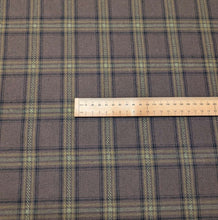 Load image into Gallery viewer, Flat lay of Highland Yarn Dyed Brushed Cotton Check, ruler included for scale - for sale at Minerva's Bower
