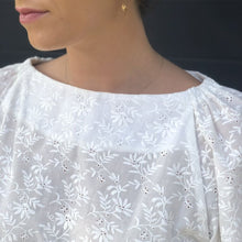 Load image into Gallery viewer, Neckline Detail of Tessuti Patterns Hilary Top Paper pattern for sale at Minerva&#39;s Bower