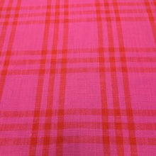 Load image into Gallery viewer, Flat lay of 100% Indian Cotton Hot Plaid, Warp and Weft Mystic Fable by Ruby Star Society, available at Minerva's Bower