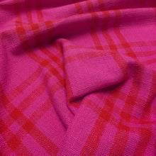 Load image into Gallery viewer, Flat drape of 100% Indian Cotton Hot Plaid, Warp and Weft Mystic Fable by Ruby Star Society , available at Minerva's Bower