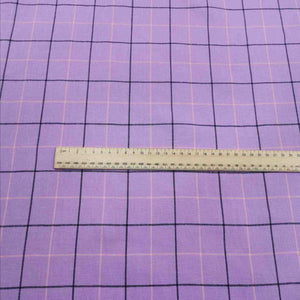 100% Linen, Candy Stripe, Boysenberry - 1/4metre