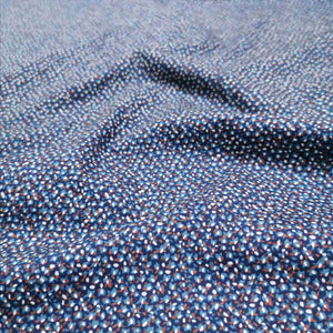 100% Cotton Poplin, Tiny Blue Floral - 1/4 metre