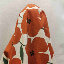 Load image into Gallery viewer, Kokka Linen Cotton, Hana, Rust - 1/4 metre