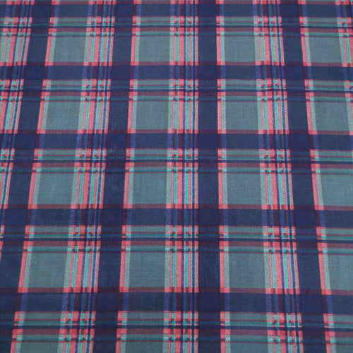 100% Cotton, Navy Check - 1/4 metre