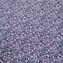 Load image into Gallery viewer, 100% Cotton Poplin, Libby Floral, Pink on Ink - 1/4 metre