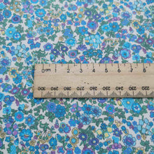 Load image into Gallery viewer, 100% Cotton Poplin, Libby Floral, Blue  - 1/4 metre