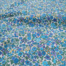 Load image into Gallery viewer, 100% Cotton Poplin, Libby Floral, Blue  - 1/4 metre
