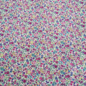 100% Cotton Poplin, Libby Floral, Pink  - 1/4 metre