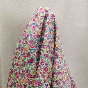 100% Cotton Poplin, Libby Floral, Pink  - 1/4 metre
