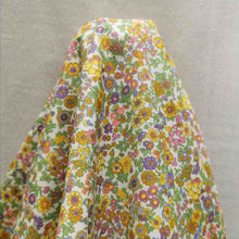 Load image into Gallery viewer, 100% Cotton Poplin, Libby Floral, Yellow  - 1/4 metre
