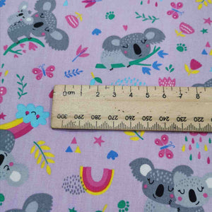 100% Cotton Poplin, Koalas - 1/4 metre