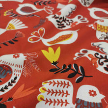 Load image into Gallery viewer, Alexander Henry 100% Cotton, Winter Partridge, Red - 1/4m