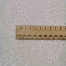 Load image into Gallery viewer, 100% Cotton Embroidery Double Border, Winnie in White - 1/4 metre