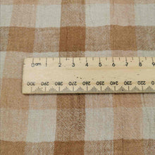 Load image into Gallery viewer, 100% Linen, Henderson Check, Brown - 1/4metre