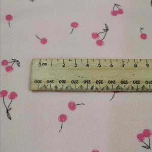 100% Brushed Cotton Flannelette, Cherry-ish You Delicate - 1/4 metre