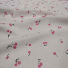Load image into Gallery viewer, 100% Brushed Cotton Flannelette, Cherry-ish You Delicate - 1/4 metre