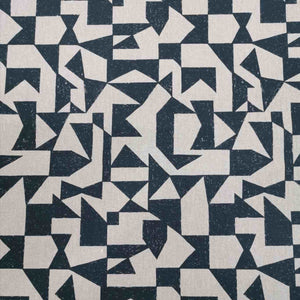 Echino Kokka Linen Cotton Canvas, Patch In Mushroom - 1/4 metre