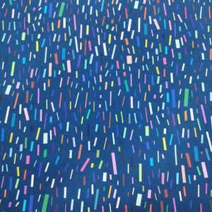 100% Cotton, Confetti, Blue - 1/4 metre