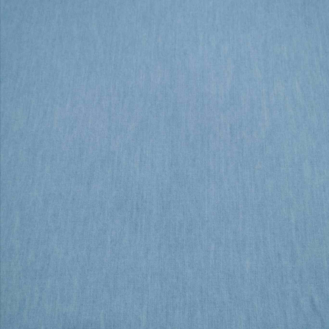 100% Cotton Chambray, Light Blue - 1/4 metre