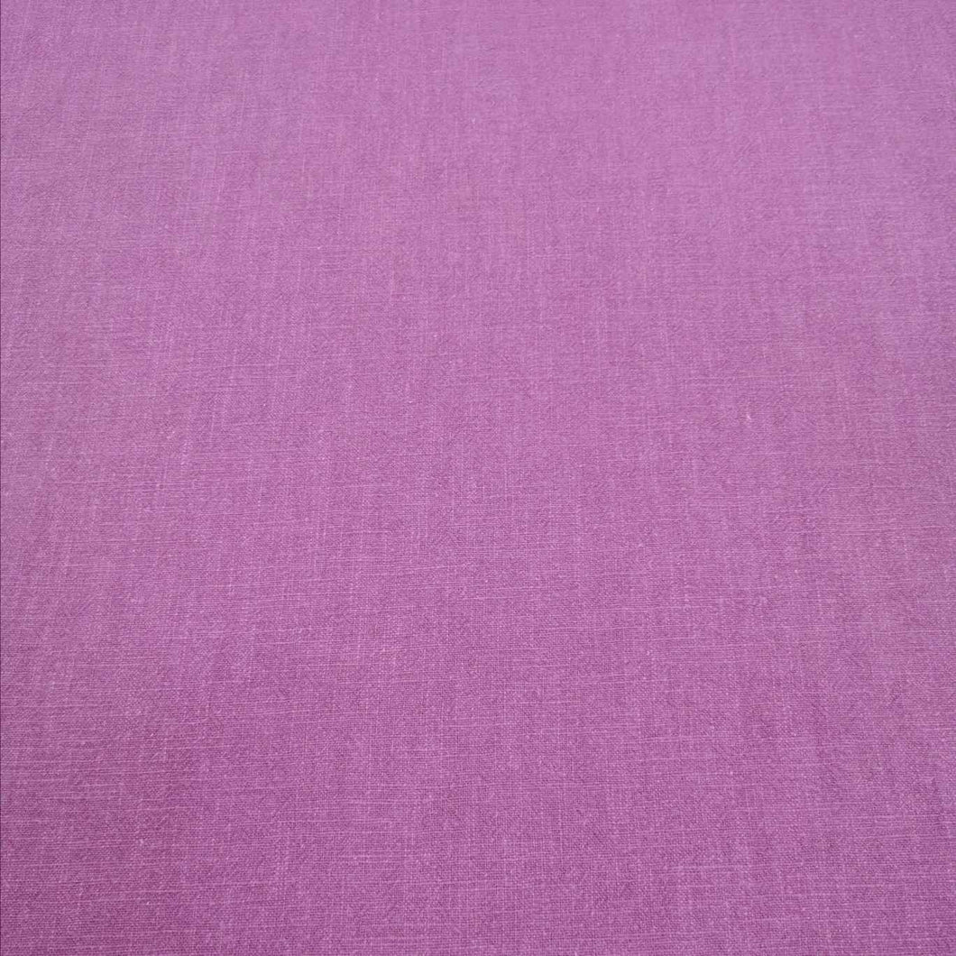 100% Linen Vintage Washer Finish, Orchid Pink - 1/4 metre