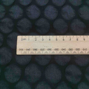 100% Cotton Voile Seersucker, Black Dots- 1/4 metre