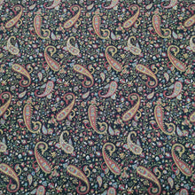 Load image into Gallery viewer, 100% Cotton by Kokka, Paisley in Black - 1/4 metre