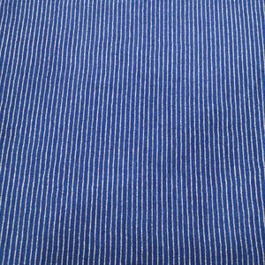 Pierre Linen Rayon Stripe, Denim Blue - $44 per metre ($11.00 - 1/4 metre)
