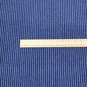 Pierre Linen Rayon Stripe, Denim Blue - $44 per metre ($11.00 - 1/4 metre)