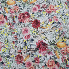 Load image into Gallery viewer, Linen Cotton, Native Flora on White - $34 per metre ($8.50 - 1/4 metre)