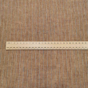 100% Linen, Bronze Stripe - $32 per metre ($8.00 - 1/4 metre)