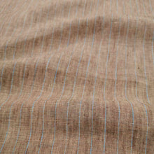 Load image into Gallery viewer, 100% Linen, Bronze Stripe - $32 per metre ($8.00 - 1/4 metre)