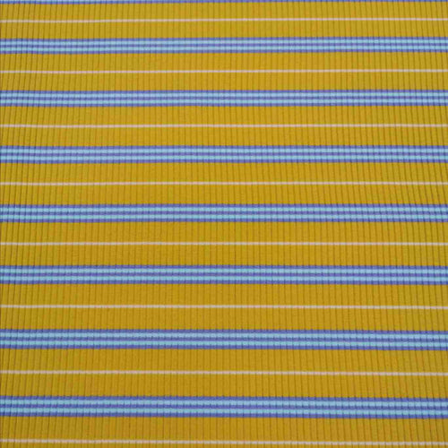 Ribbed Cotton Jersey, Mustard and Lavender Stripe - $31 per metre ($7.75 - 1/4 metre)