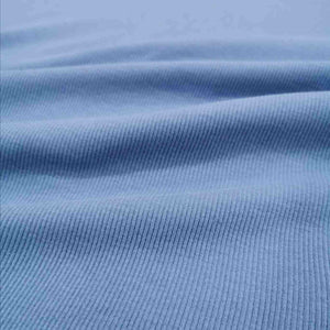 Ribbed Cotton Jersey, Soft Denim - $31 per metre ($7.75 - 1/4 metre)