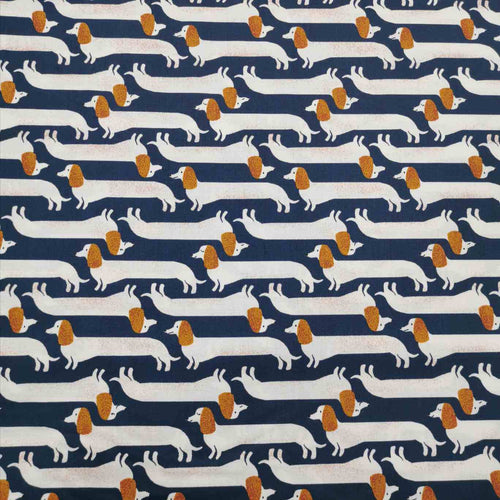 Ruby Star 100% Cotton, Dog Park, Dachshund - $34 per metre ($8.50 - 1/4 metre)