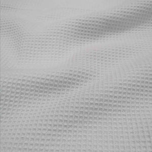 100 % Cotton Waffle Weave, White -  $30 per metre ($7.50 - 1/4 metre)