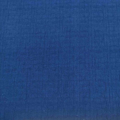 100% Cotton Wrinkled Dobby, Navy -$38 per metre ($9.50 - 1/4 metre)