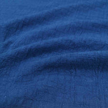 Load image into Gallery viewer, 100% Cotton Wrinkled Dobby, Navy -$38 per metre ($9.50 - 1/4 metre)