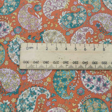 Load image into Gallery viewer, 100% Cotton Lawn, Springtime Paisley    - $30 per metre ($7.50 - 1/4 metre)