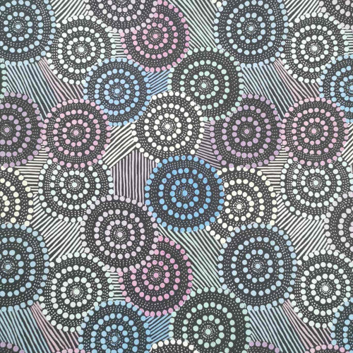 100% Cotton, Saltwater Dreamtime, Blue - $30 per metre ($7.50 - 1/4 metre)