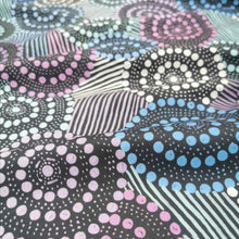 Load image into Gallery viewer, 100% Cotton, Saltwater Dreamtime, Blue - $30 per metre ($7.50 - 1/4 metre)