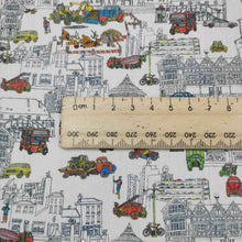 Load image into Gallery viewer, Liberty 100% Organic Cotton Tana Lawn, London&#39;s Calling A - $60 per metre ($15.00 - 1/4 metre)