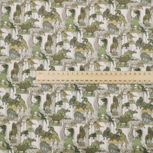 Load image into Gallery viewer, Liberty 100% Organic Cotton Tana Lawn, Claws Roars N Dinosaurs A - $60 per metre ($15.00 - 1/4 metre)