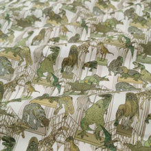 Load image into Gallery viewer, Liberty 100% Organic Cotton Tana Lawn, Claws Roars N Dinosaurs A - $60 per metre ($15.00 - 1/4 metre)