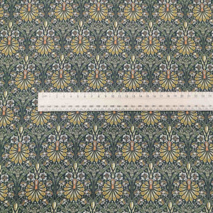 Liberty Lantana Cotton Wool, Peacock Palace B - $70 per metre ($17.50 - 1/4 metre)