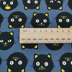 Ruby Star 100% Cotton, Good Spirits, Cats - $34 per metre ($8.50 - 1/4 metre)