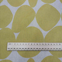 Load image into Gallery viewer, Kokka Linen Cotton Canvas, Natural Dots in Yellow - 1/4 metre
