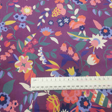 Load image into Gallery viewer, 100% Cotton Tana Lawn, Floral Ballet, Plum- 1/4 metre