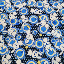 Load image into Gallery viewer, 100% Cotton Poplin, Acid Bunnies - 1/4 metre